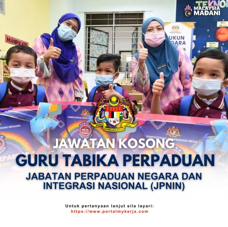 Jawatan Kosong Guru Tabika Perpaduan JPNIN~Ambilan Jun 2024 - My Kerja!