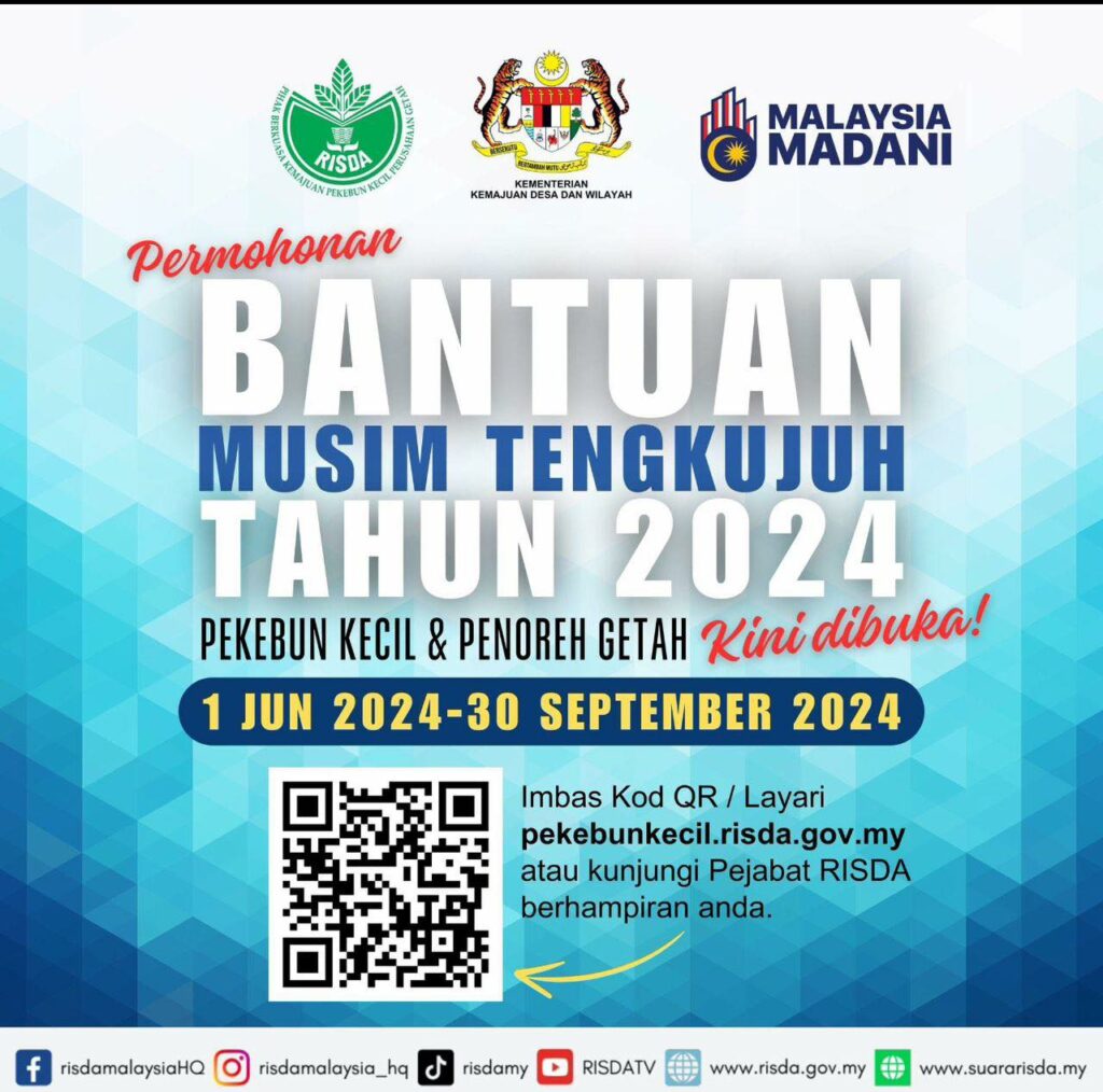 Semakan BMT RISDA 2024 (Bantuan Musim Tengkujuh) My Kerja!